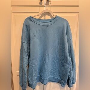Daily Drills Blue Oversized Crewneck